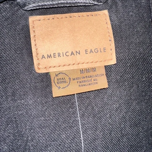 American Eagle Outfitters Charcoal Denim Jacket - Picture 2 of 6